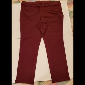 LANE BRYANT THE JEGGINGS BURGUNDY AVERAGE size 22